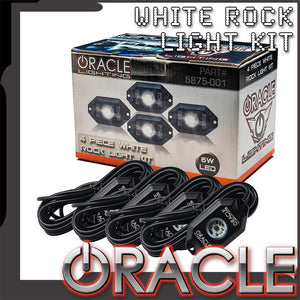 ORACLE WHITE UNDERBODY WHEEL WELL ROCK LIGHT KIT - 4 PIECE